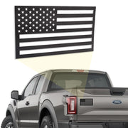 GRIT KULTURE front view flag magnet on truck showing bold visibility