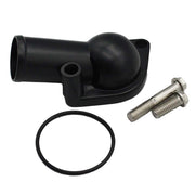 GSKMOTOR front view of black 15° water neck showing clean fit and protection