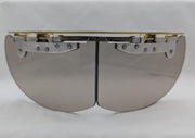 GSP Bourke smoke front view showing visor fit and reduced glare benefit