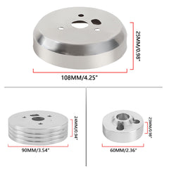 GSTP mounting holes detail showing both 5 and 6-hole compatibility