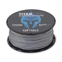 GT Tools Titan Cord spool front view showing compact 250ft storage and easy unwind benefit