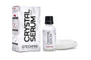 Gtechniq bottle front shows branding and concentrated ceramic formula benefits