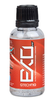 Gtechniq EXO front bottle showing label and 1.7 fl oz size benefit