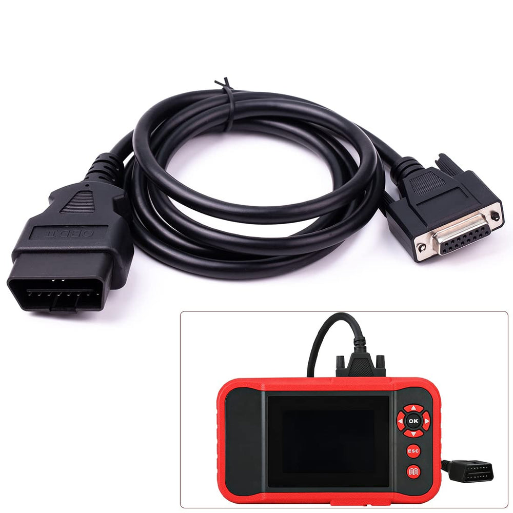 gtpartes front view of OBD2 connector showing clear fit and reliable contact