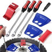 Gulfmew front of kit organized in bag shows a compact, portable tire solution