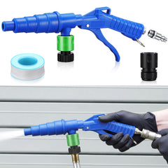 Gulfmew flush gun front view showing tool and quick setup benefit