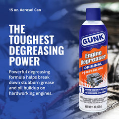 Gunk closeup of spray nozzle demonstrating precise application and control