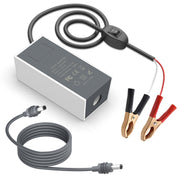 Gunovy adapter front view showing ports and sturdy build, ensuring reliable Starlink Mini power