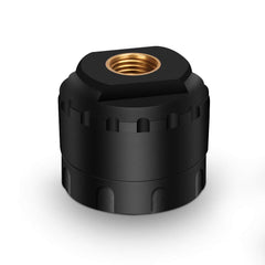GUTA GS02 installed on a metal valve stem demonstrating secure fit and accurate readings
