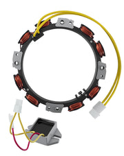 GUZIKO alternator front view showing mounting points and clean finish for easy replacement