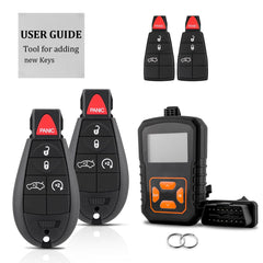 Gvolinkdpe front packaging shows two replacement key fobs and OBD kit, fast saving benefit