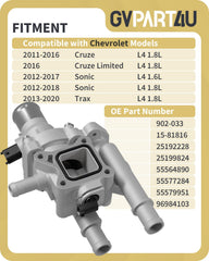 GVPART4U close-up of thermostat opening mechanism indicating consistent operation