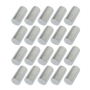 GXYWADY front view of 20-pack chrome lug nut covers, neat fleet appearance