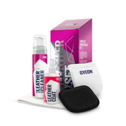 Gyeon front packaging showing full leather kit and contents for easy identification and benefit