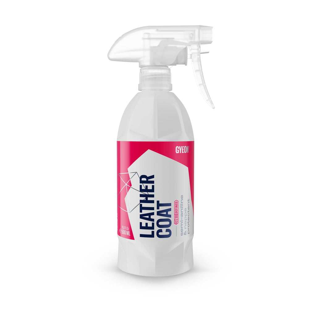 Gyeon Leather Shield EVO front label showing product and benefit protection
