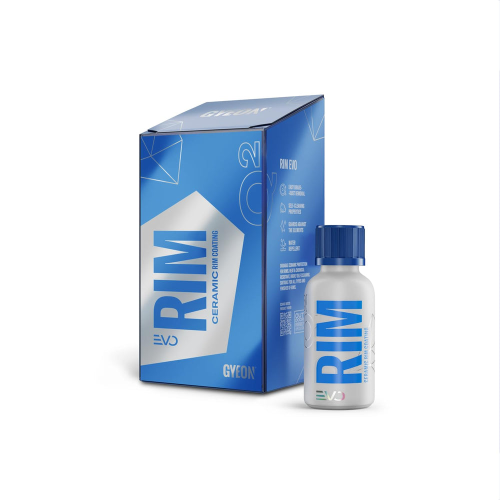 Gyeon Rim front packaging showing kit and compact 30ml bottle for easy storage