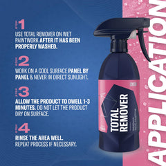 Gyeon TotalRemover applied with mitt showing even coverage and efficient prep benefit