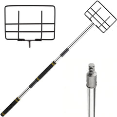 Gzlozak front view showing stainless-steel pole and benefit durable reach
