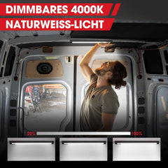 GZV installed RV ceiling light bar improving interior visibility