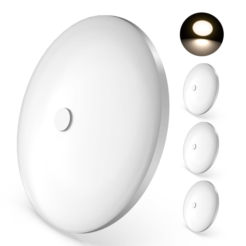 GZV front view of puck light showing clean design and bright output