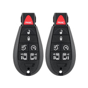 GZXNKEY front view of two replacement key fobs showing shape and buttons, reliable replacement