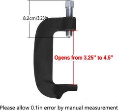 GZZTORES jaw open detail showing adjustable range and secure grip benefit
