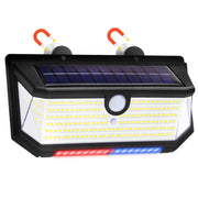 HAARAY front view showing magnetic solar light and easy door attachment for quick setup