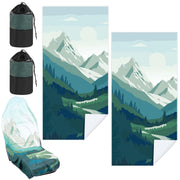 Hahafelt front view of towel cover showing full seat protection and bright color