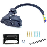 HaHeHo front connector and bracket mounted, shows secure tow hookup benefit
