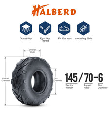 HALBERD sidewall profile with dimensions for proper rim fit