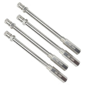 Haltec front view of extenders showing durable nickel-plated finish and easy installation benefit