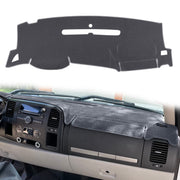 HanLanKa front view of gray dash cover showing full fit and protection