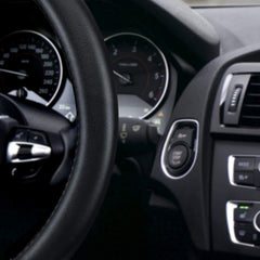HAOKAY steering wheel cover installed in car demonstrating improved grip and control
