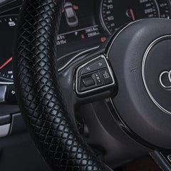 HAOKAY installed on steering wheel demonstrating improved control and style