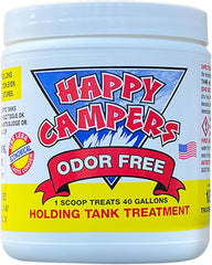 Happy Campers front packaging showing product benefits and treatments