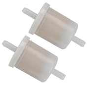Harbot inline fuel filter front view showing compact design for easy fit