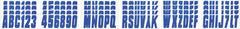 Hardline Products registration numbers beside ruler showing accurate 3-inch size
