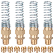 HASAOMOI brass hose end front view showing durable construction and DOT compliance benefit