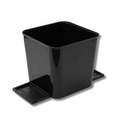 HAUSSIMPLE front view of compact car trash can showing tidy fit and easy access