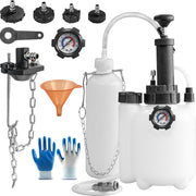 HCDDQP front view of complete 3L brake bleeder kit showing components and portability benefits