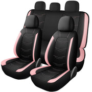 HChengkikz front seat full view showing sporty black and pink styling and protection