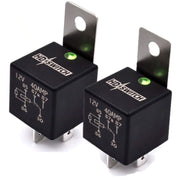 HD Switch front view of 2-pack relay showing sealed housing and label benefit: weatherproof replacement