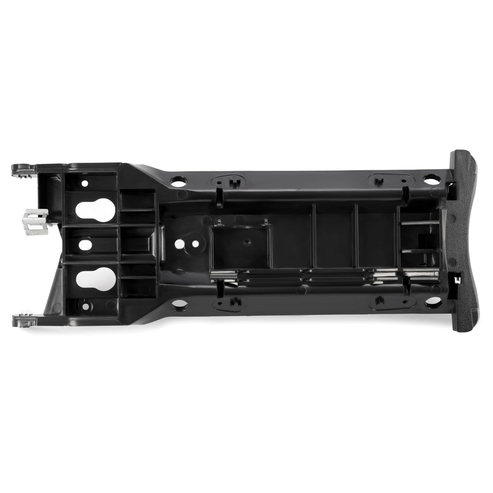 HECASA front view of console lid mechanism showing fit and alignment benefits
