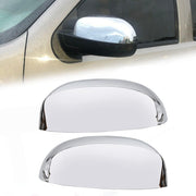 HECASA chrome mirror caps front installed improving truck curb appeal
