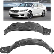 HECASA front view of both fender liners showing full coverage and protection