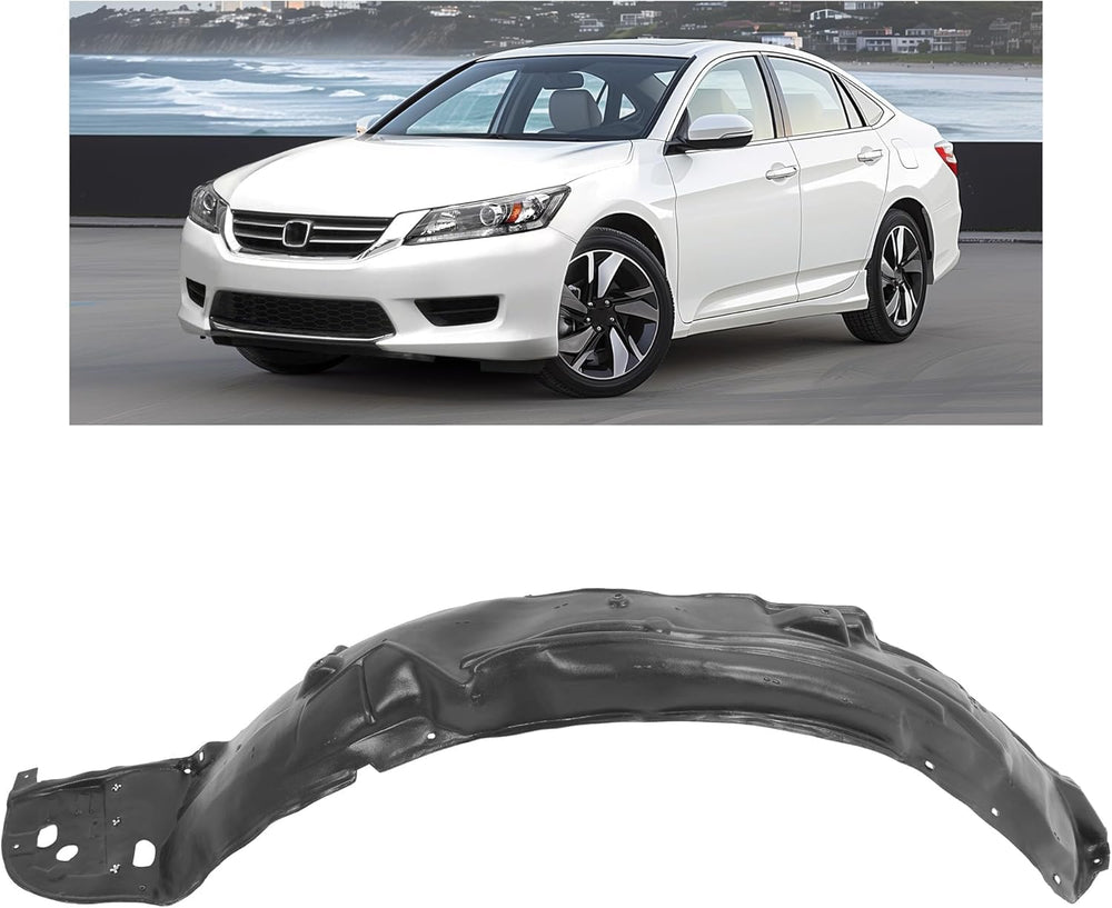 HECASA front left liner installed on Accord showing protection