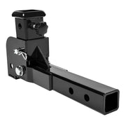 HECASA front view adapter shows full extension and extra cargo reach benefit