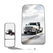 HECASA front view mirror glass showing clear reflective surface and OEM look