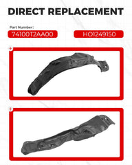 HECASA liner installed on 2014 Honda Accord right front protecting components