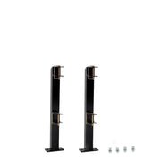 HECASA front view of two-place trimmer rack showing secure hold